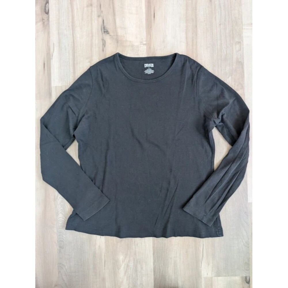 Duluth Trading Company Women's Black Long Sleeve Tshirt, Large (D2)